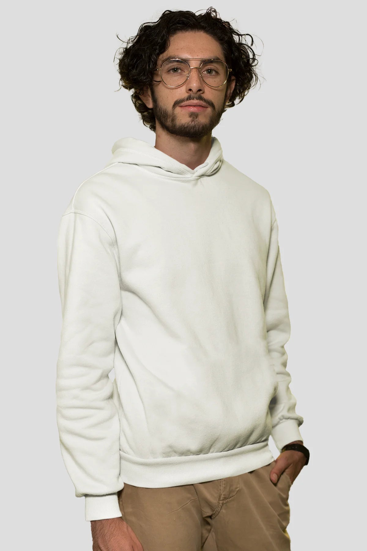 GABU.® Özel Baskı Premium Unisex Regular Ekru Kapşonlu Hoodie