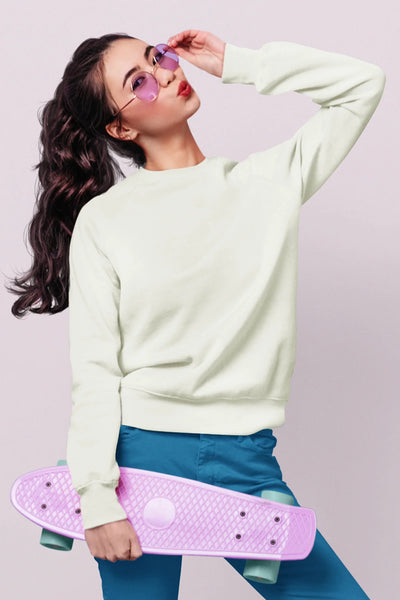 GABU.® Özel Baskı Premium Unisex Regular Ekru Sweatshirt